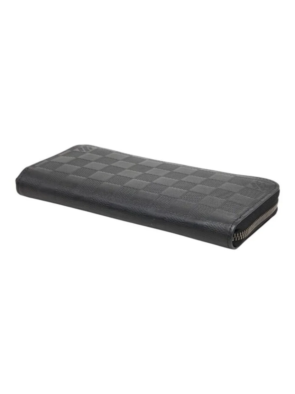 Louis Vuitton Damier Infini Zippy Wallet Vertical Zip Around Onyx Black Leather